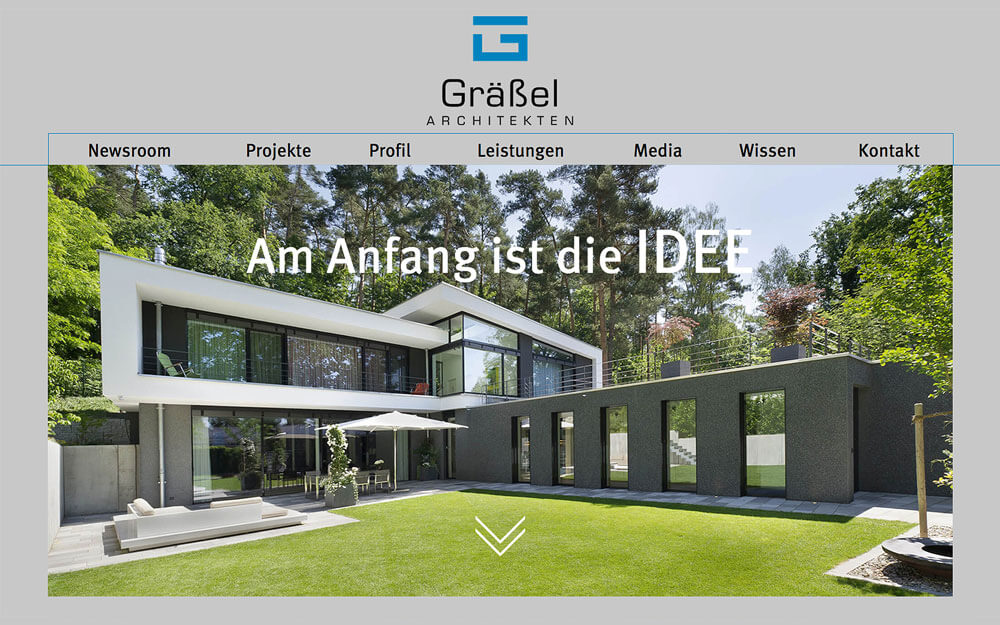 Graessel Architekten Webdesign Erlangen